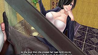 New release: Succubus and monster girl indulge in footjob under the desk