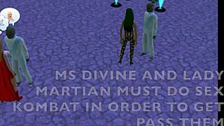 HD monster sex with an alien in Sims 3