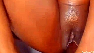 sexystacy7 rubbing my wet black pussy real slow