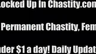 Voluntary submission: Chastity toy play with a daring twist