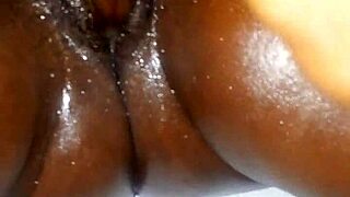 Amateur gay couple explores gaydildo and oil play