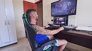 Blonde wife Mari demands sex before playing video games