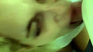 Beautiful girl loves to have her face filled with cum