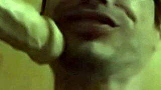 European babe sucks and swallows 25cm toy in homemade video