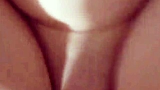 A naughty young girl feels a big cock pulsating during a creampie