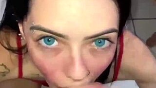 Melissa Galvao's sensual blowjob and facial from Casal Carmona