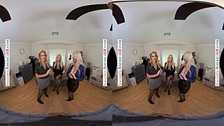 Brandi Love, Kayla Paige, and London River team up to satisfy a guy