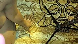 Big beautiful black woman receives a facial in this amateur porn video