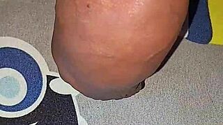 Myanmar gay man injects saline into his big cock