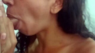 Slender wife's steamy encounter at the hotel