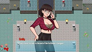 Cartoon gameplay with sensual footjobs and blowjobs