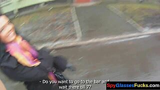 European babe gets her pussy pounded in spy cam video