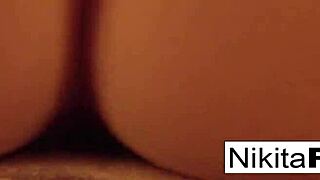 Handsjob and boob fondling with Russian pornstar Nikita