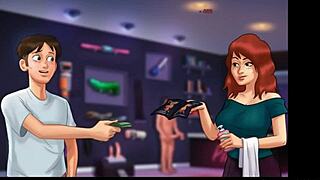 Summertime saga's steamy massage parlor encounter with a monster cock