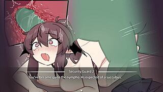 Seductive businesswoman gets gangbanged and bound in anime fetish film