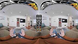 Lia Lovely, a seductive black stepmom, educates you with her ample derriere in a virtual porn encounter.