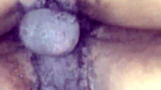 Thick ebony gets filled with creamy goodness