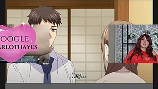 Anime babe's intense reaction to hard pounding and massive cum load