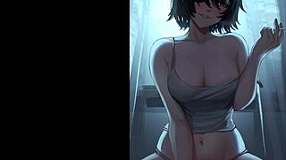 Chainsaw man gets kinky with Himeno in bondage and jerk off session