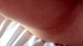 Authentic housewife's sensual play with clit vibrator
