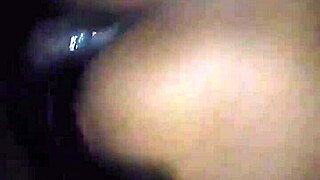 Young ebony lass takes her friend's big cock in a church parking lot