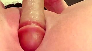 A relentless pounding of my smooth pussy with a large dildo, causing intense pleasure that sets my pussy throbbing