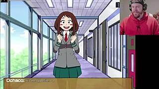 The uncensored big boobed adventure of Hatsume Mei in the uninvited Boku no hero academia game