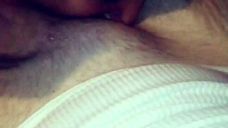 Amateur girl Daisy Daze gives a deepthroat blowjob and gets fucked from behind