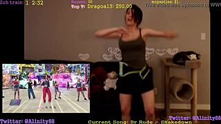 Alinity's seductive dancing show with bouncing assets