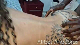 Blonde babe gets gangbanged by her ex and loves every minute of it
