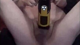 Double the pleasure: shy gay guys reach new heights with dildo machine