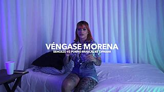 Vengase Morena's explicit version of the brunette - A seductive webcam model's solo performance