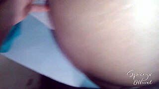 A voluptuous brunette indulges in a well-endowed man's large penis in exchange for massages