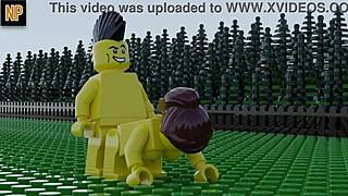 Lego porn with sensory details - anal oral, vaginal stimulation and anal intercourse