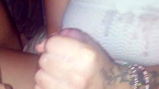 Teen's flexible feet and legs give a deep blowjob to a huge cock