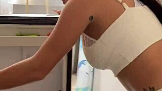 Acompáñame Hacer El Desayuno, Latina With Big Ass And Tits Gets Beautiful Fucking!
