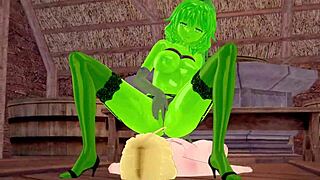 Cartoon girls enjoy drinking pee and slime in 3D