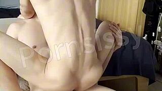 One on one sex with hot Asian amateur couple for blow jobs and anal sex