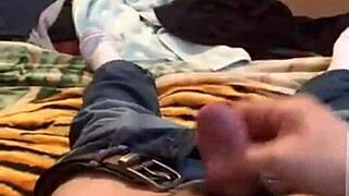 Tranny hooker helps friend cum in this hot video