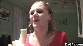 Amateur lesbians have fun at home and enjoy each other’s company.