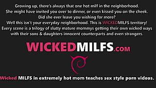 Young blonde Aubrey Sinclair has a threesome with her stepmother and her boyfriend.