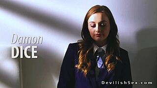 Beautiful woman gives deep blow job and rides big dick in dean’s office