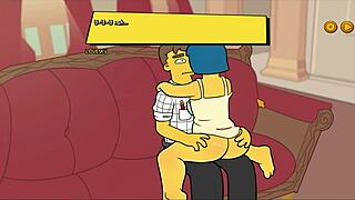 3D animated porn with a big ass in The Simpsons’ Burns’ mansion