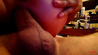 POV footage of a big cock anal lover swallowing cum
