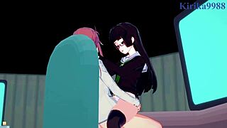 Marika Kato and Chiaki Kurihara in hot lesbian scene and futanari sex in Bodacious Space Pirates hentai