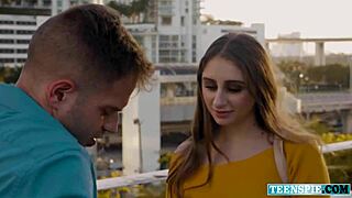 Penelope Kay's new relationship is filled with pleasure and a deep throat challenge