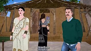 3D animated BD/SM threesome with anal and oral sex