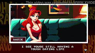 Johnny Bravo gets a blowjob in this animated porn video