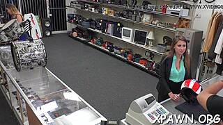 POV hard-core sex with a slutty babe who gives a free blow job