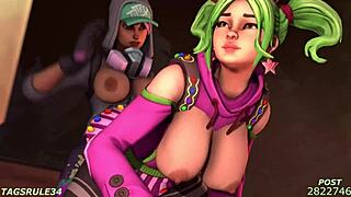 3D animated hentai compilation with Zoey from Fortnite